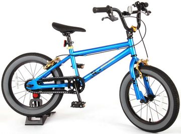 TPFSports Kinderfahrrad Volare Coll Rider 16 Zoll mit 2x Handbremse, 1 Gang, (Kinder Jugend Fahrrad - Jungsfahrrad - Rutschfeste Sicherheitsgriffe), Kinder Fahrrad 16 Zoll - Jugend Fahrrad - Blau