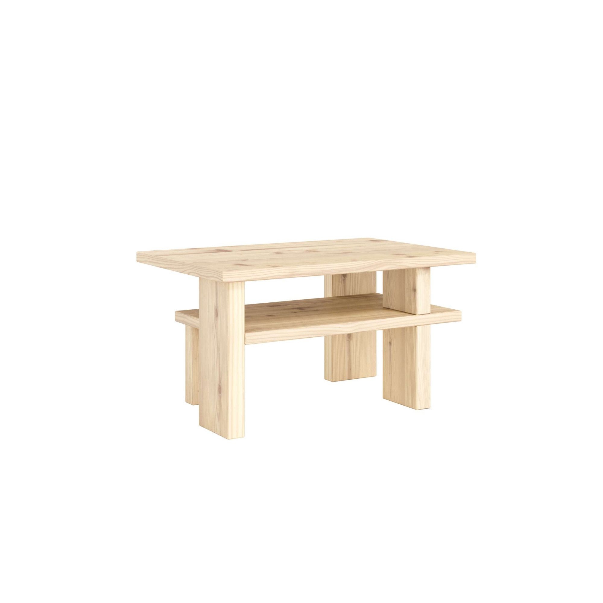 Karup Design Couchtisch Japan Kaffeetisch kompakt, stilvoll, funktional, Made in Europe, vielseitig einsetzbar, aus massivem FSC®-zertifiziertes Massivholz