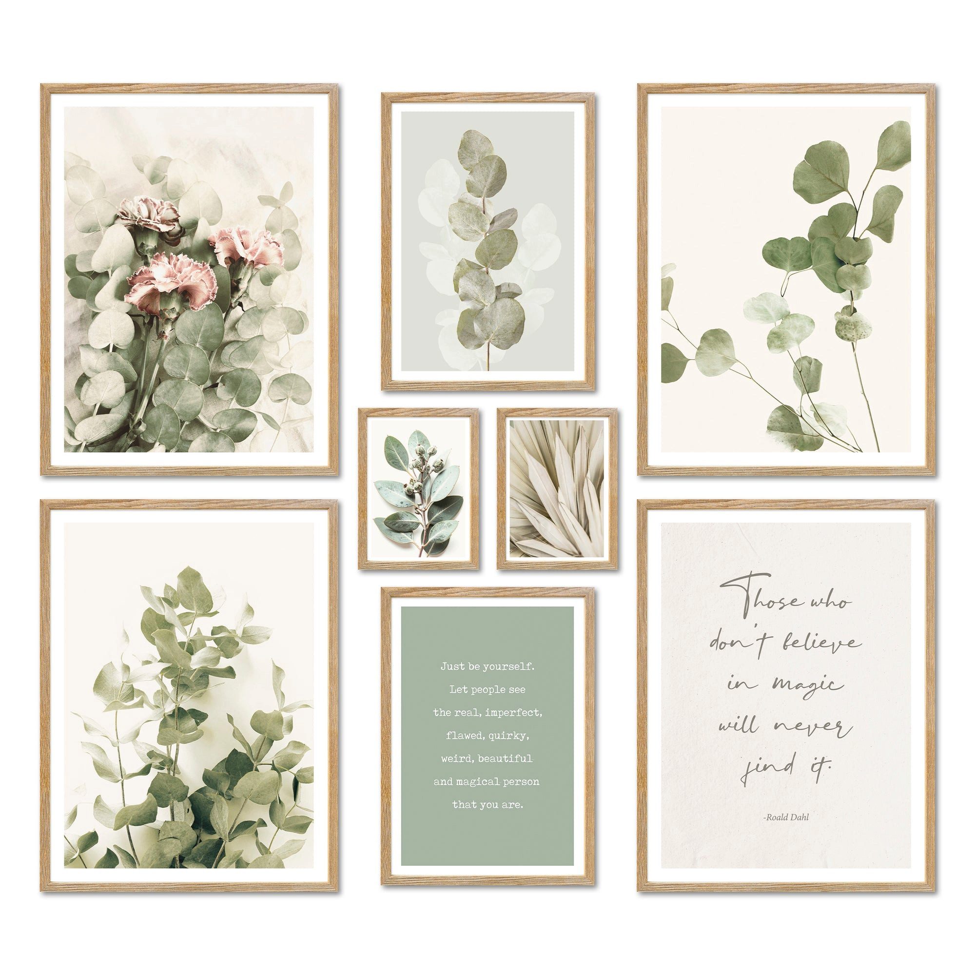ARTFAVES Bilder-Collage Poster Set - EUCALYPTUS I Deko Wandbilder pastell-g günstig online kaufen