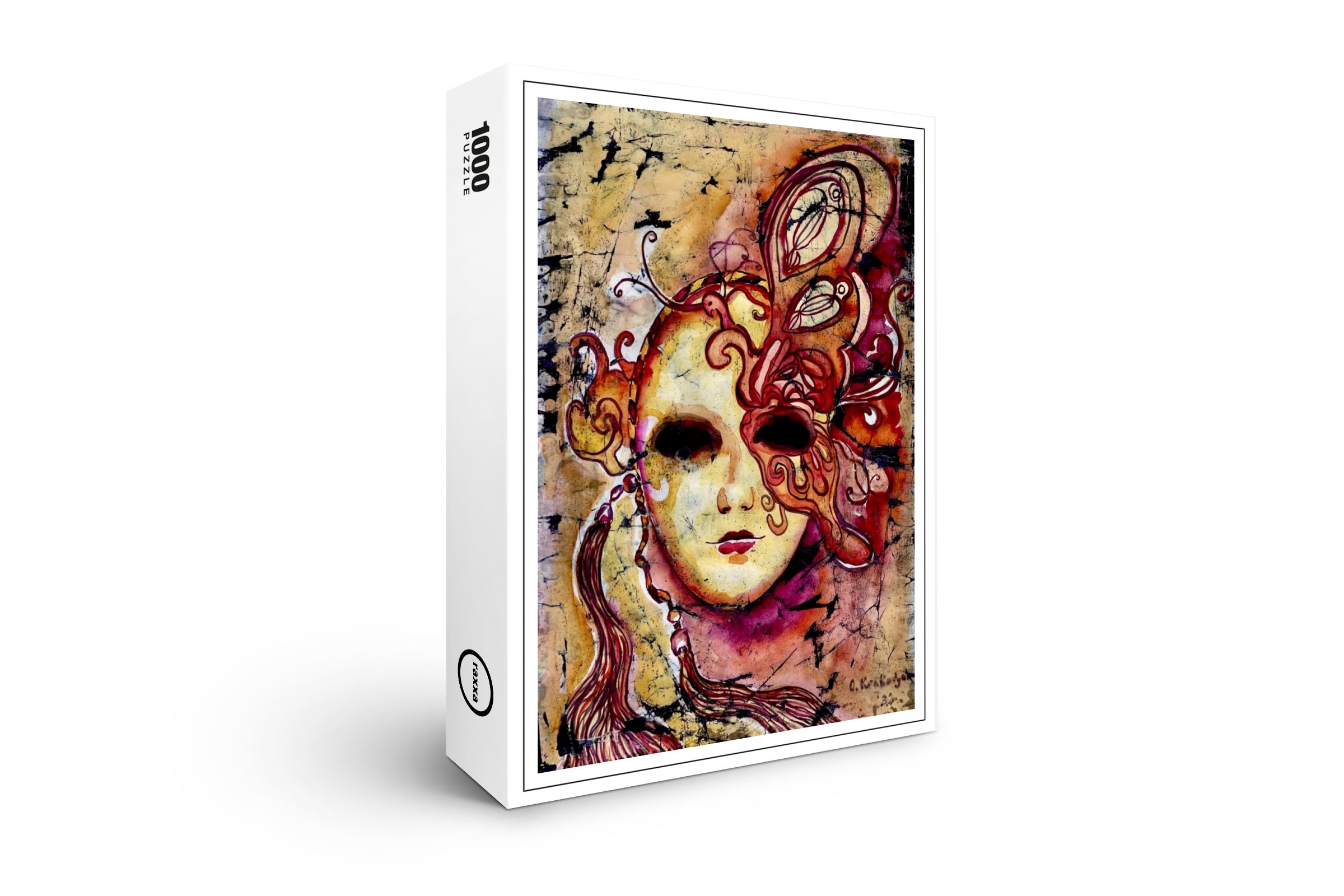 raxxa Puzzle Premium-Puzzle "Venezianische Maske II", FSC®, 1000 Puzzleteile
