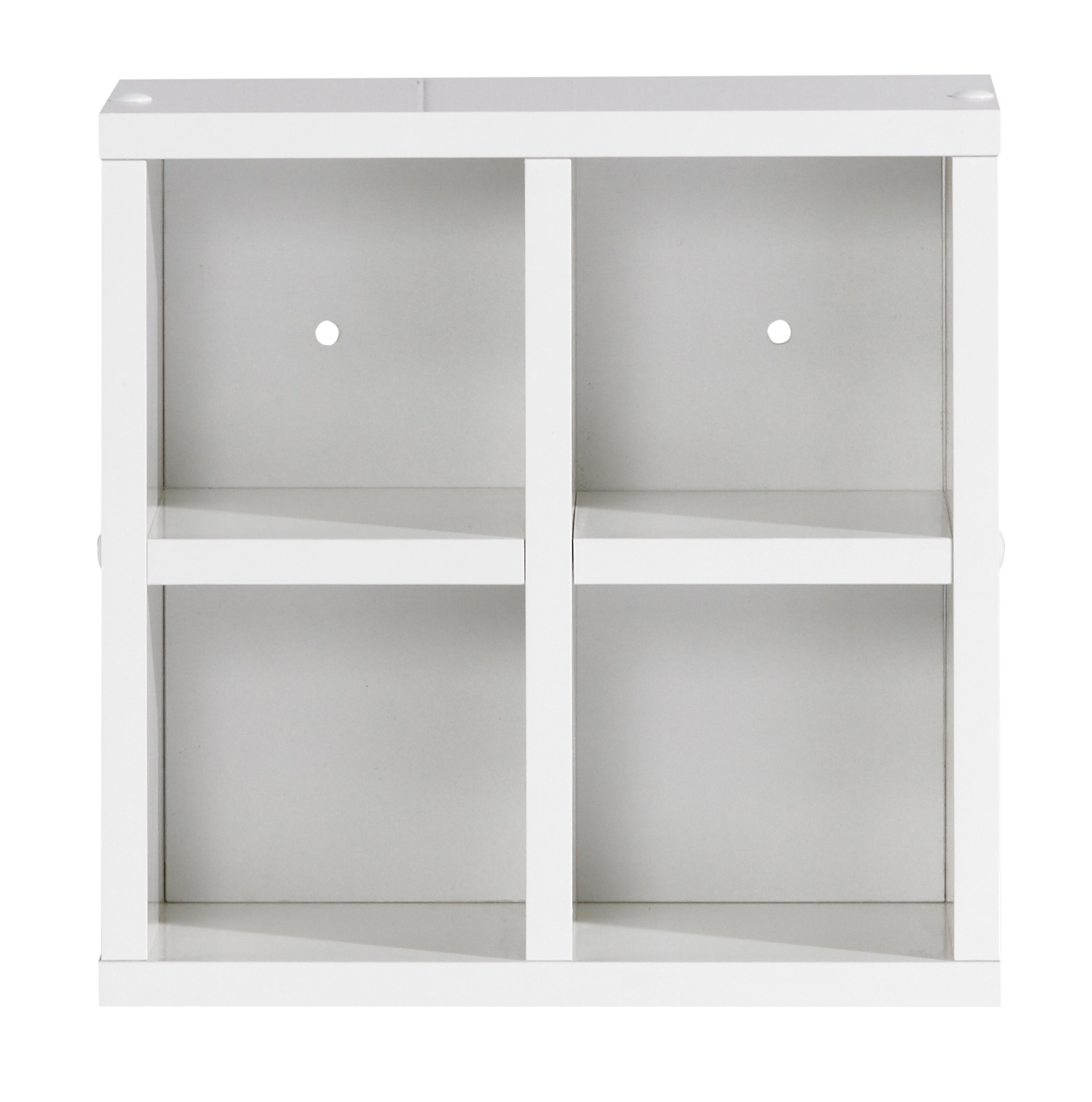 Schildmeyer Wandregal Elba, kleines Würfelregal 31 x 31 cm, Made in Germany