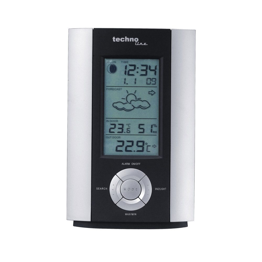 technoline Technoline WS 6710 Wetterstation Silber-Grau Wetterstation