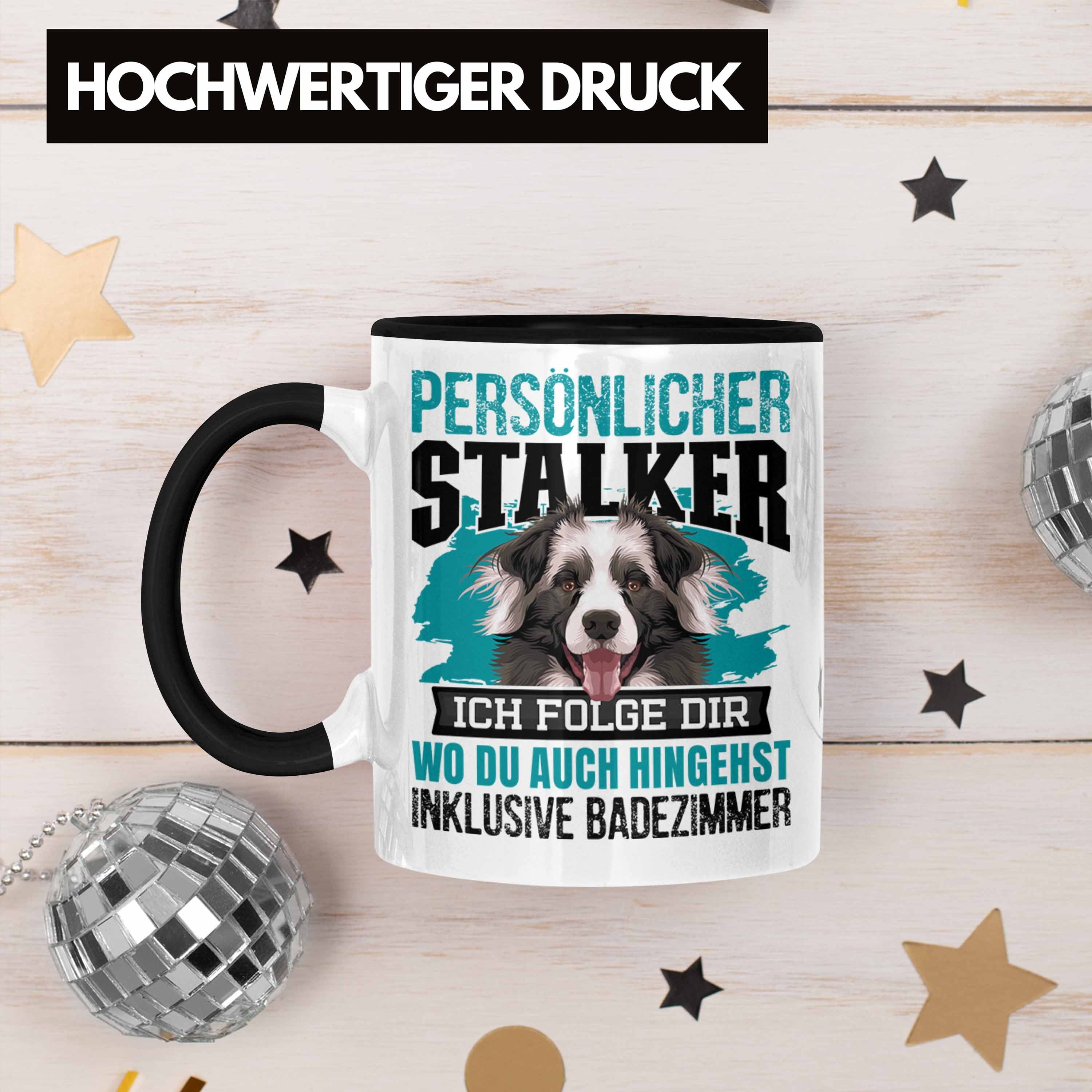 Geschenk Trendation Schwarz Geschenkidee Tasse Hundebesitzer Border Bordercollie Collie Tasse K