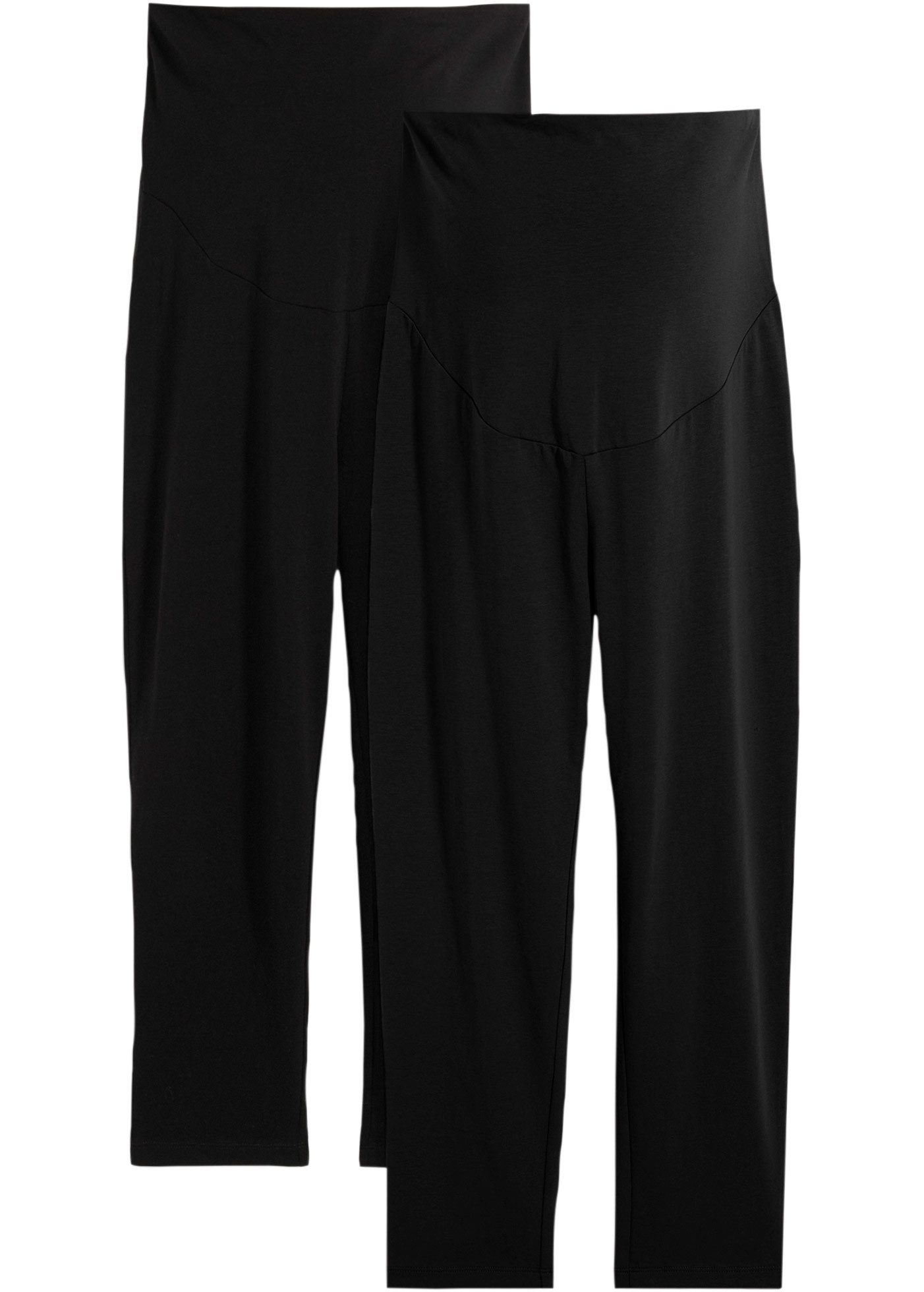 bonprix Umstandsleggings (Packung, 2-tlg., 2) Leggings, aus Baumwolle mit E günstig online kaufen