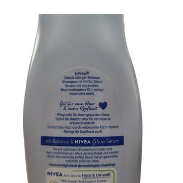Nivea Haarshampoo 2 x Nivea Shampoo Classic Mild Haarshampoo Pflegeshampoo 250ml