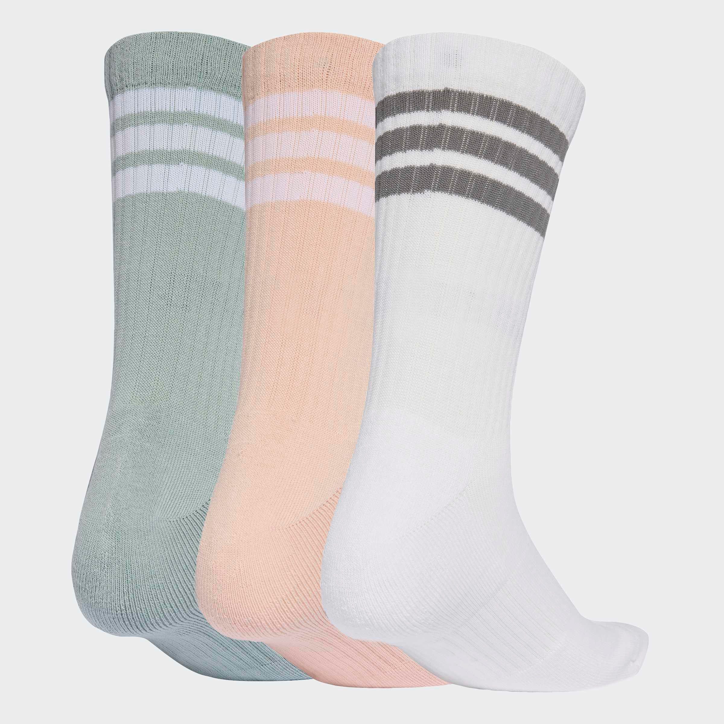 adidas Performance Funktionssocken 3-STREIFEN DÄMPFENDE SPORTSWEAR CREW, 3 PAAR (3-Paar)