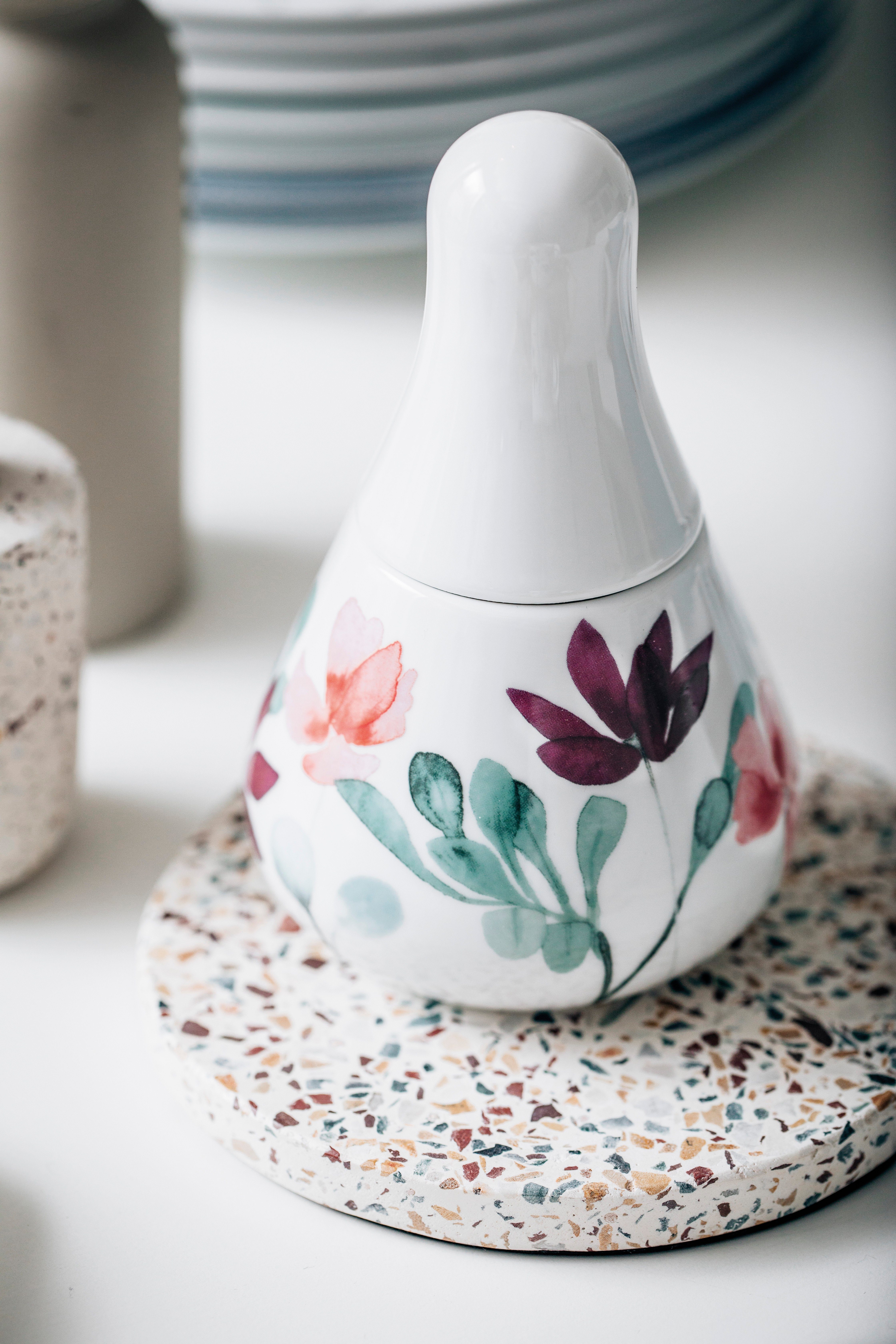 KAHLA Zuckerdose Heyday 0,40 l, Porzellan, (2-tlg), Made in Germany