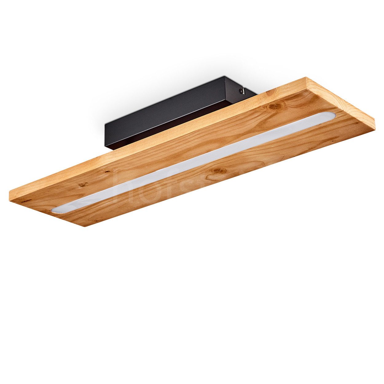 hofstein Deckenleuchte »Volano« Deckenlampe aus Metall/Holz günstig online kaufen