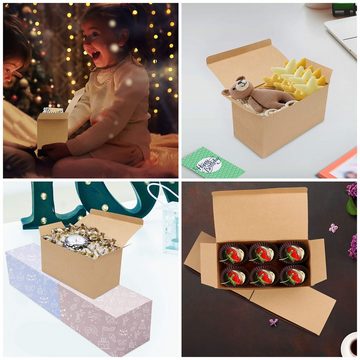 Belle Vous Geschenkbox Geschenkboxen aus Kraftpapier (20 Stück), Kraft Paper Gift Boxes (20 Pack)