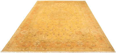 Orientteppich Perser - Täbriz - Royal - 302 x 198 cm - gold, morgenland, rechteckig, Höhe: 7 mm, Wohnzimmer, Handgeknüpft, Einzelstück mit Zertifikat