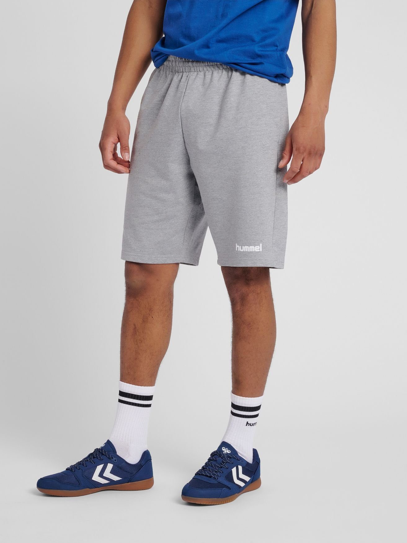 hummel Sweatshorts HMLGO Kurze Shorts Pants Sweat Basic in Jogginghose 5144 Grau