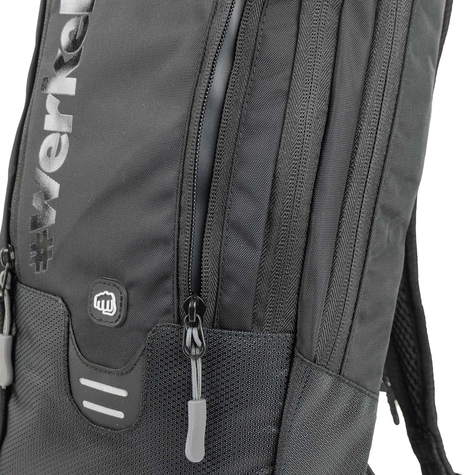 Weber GmbH Rucksack #Werkeholics Outdoor Fahrrad Offroad Rucksack schwarz 10 l, Fach für 2-Liter Trinkblase, viele Innenfächer