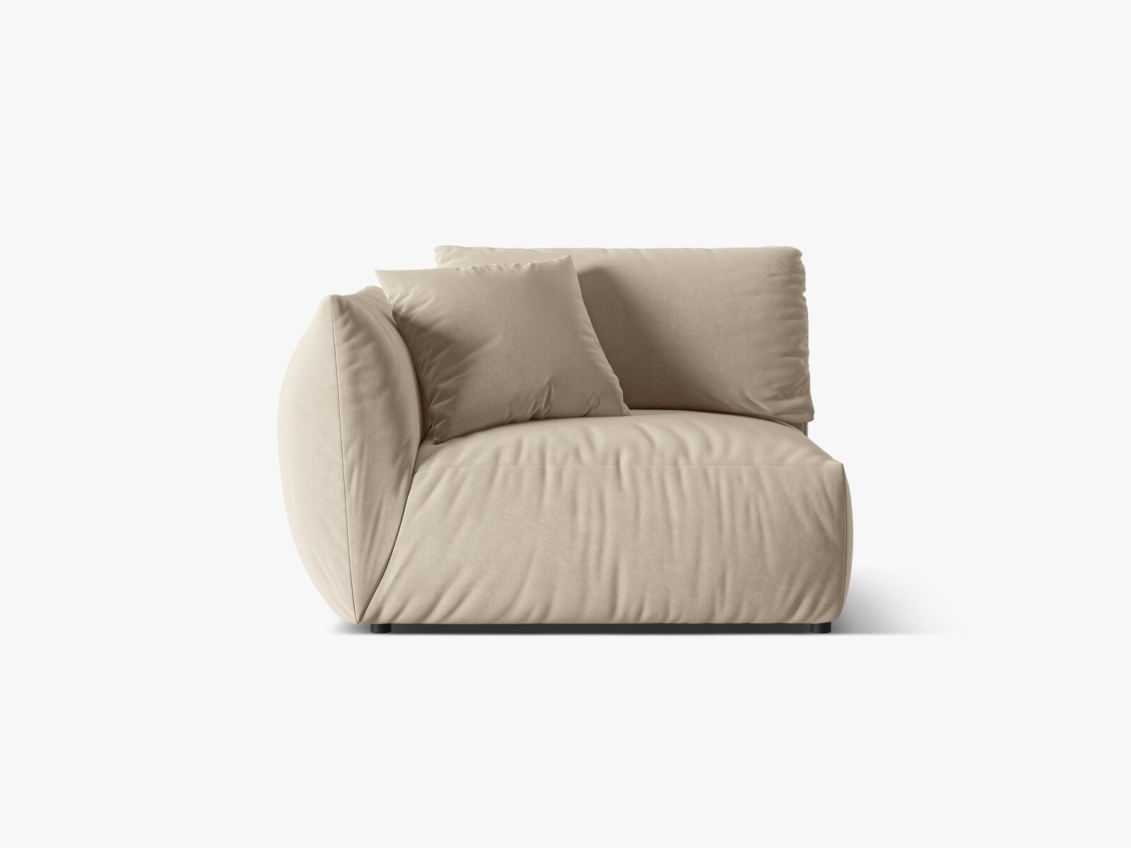 Micadoni Sofa-Eckelement Chris, Modul Mittelgroß 1-Sitzer