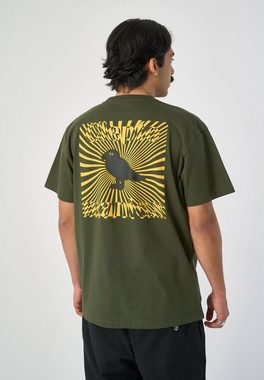 Cleptomanicx T-Shirt Gull Delic mit lässigem Backprint