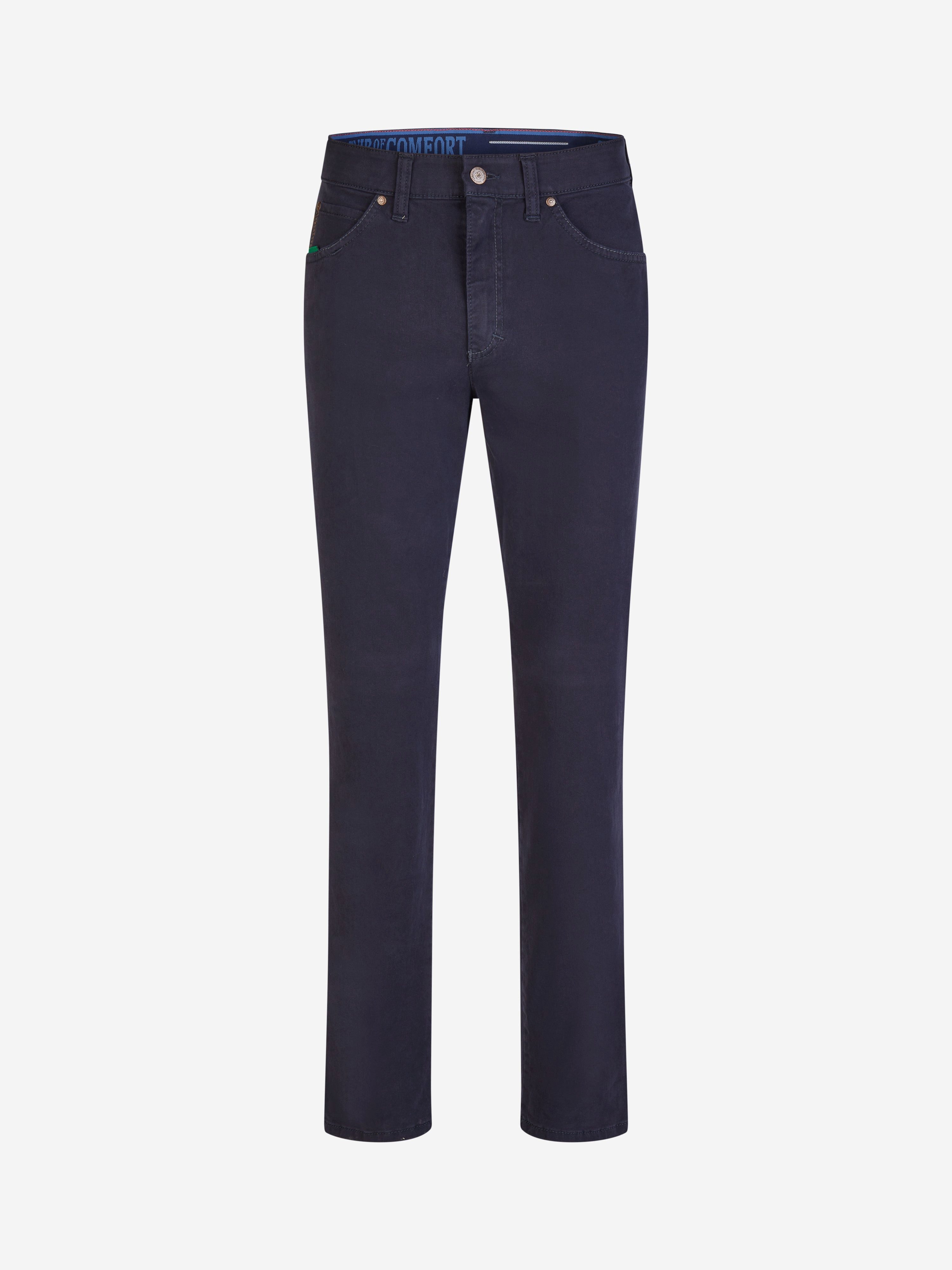Club of Comfort 5-Pocket-Hose 5-Pocket Baumwolle HENRY 8070 - marine - Herrenhose - 36/30 Bequeme 6-Pocket, elastischer Doppelstoffbund und Mobile Pocket - Form
