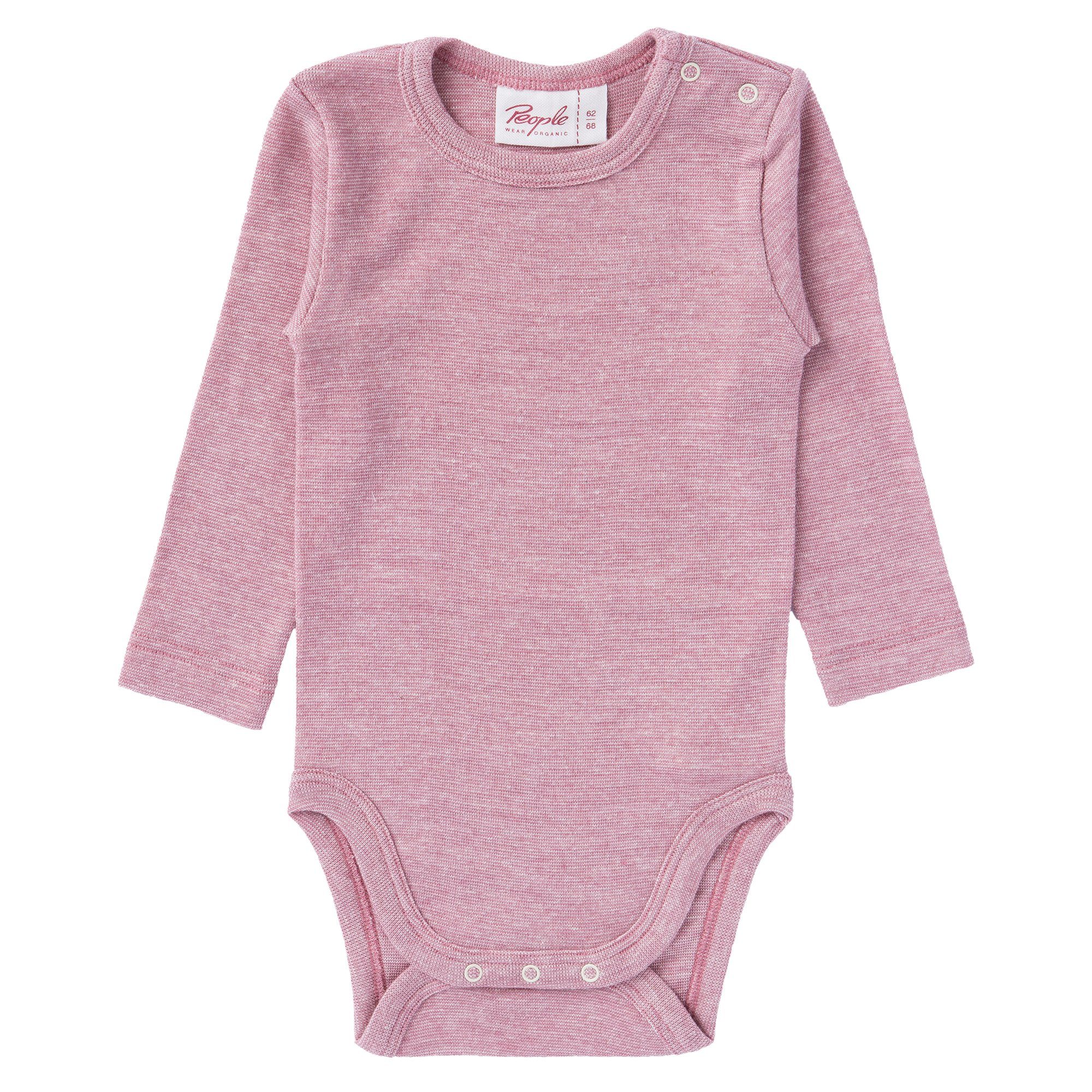 People Wear Organic Body Baumwolle-Wolle-Seide Baby Body Bio Baumwolle, Bio Wolle