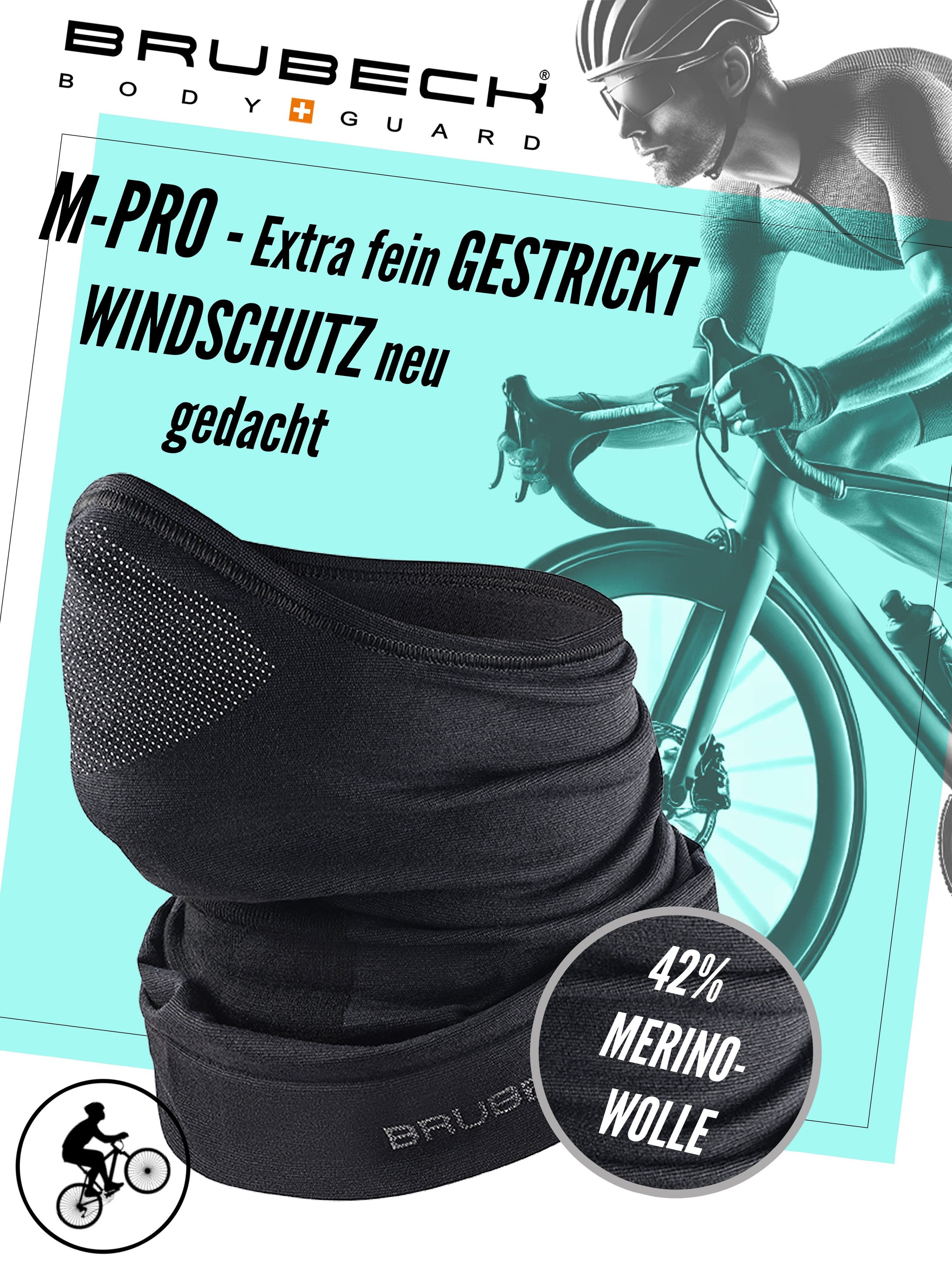 BRUBECK Sturmhaube M-Pro Halbe Sturmhaube Merinowolle günstig online kaufen