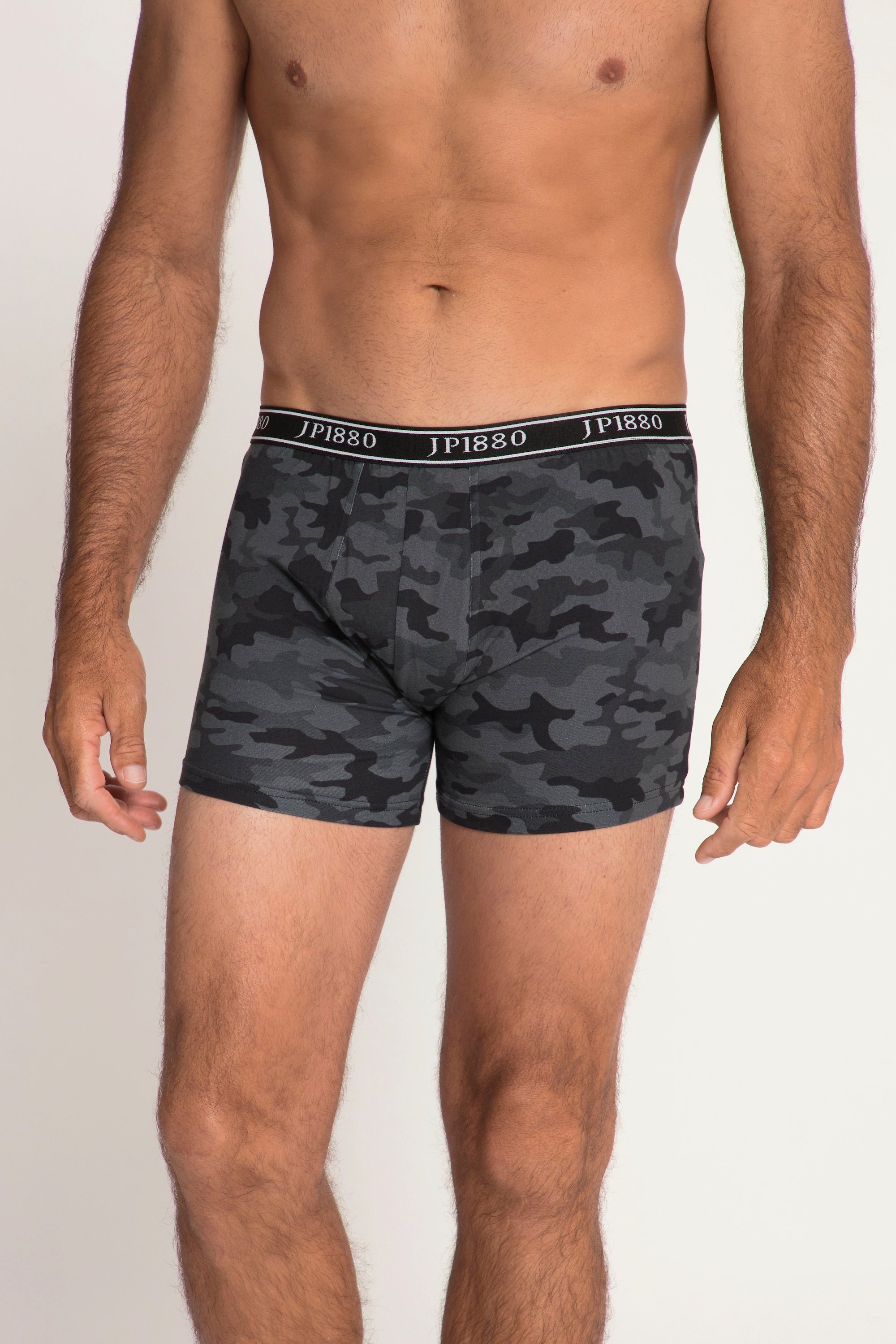 JP1880 Boxershorts Midpants FLEXNAMIC® Camouflage Unterhose schwarz