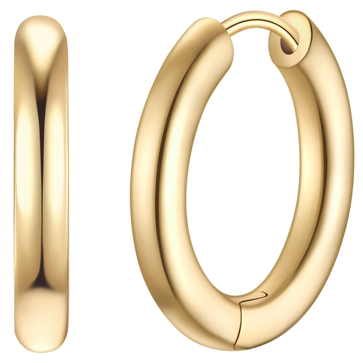 Paar Creolen gelbgold