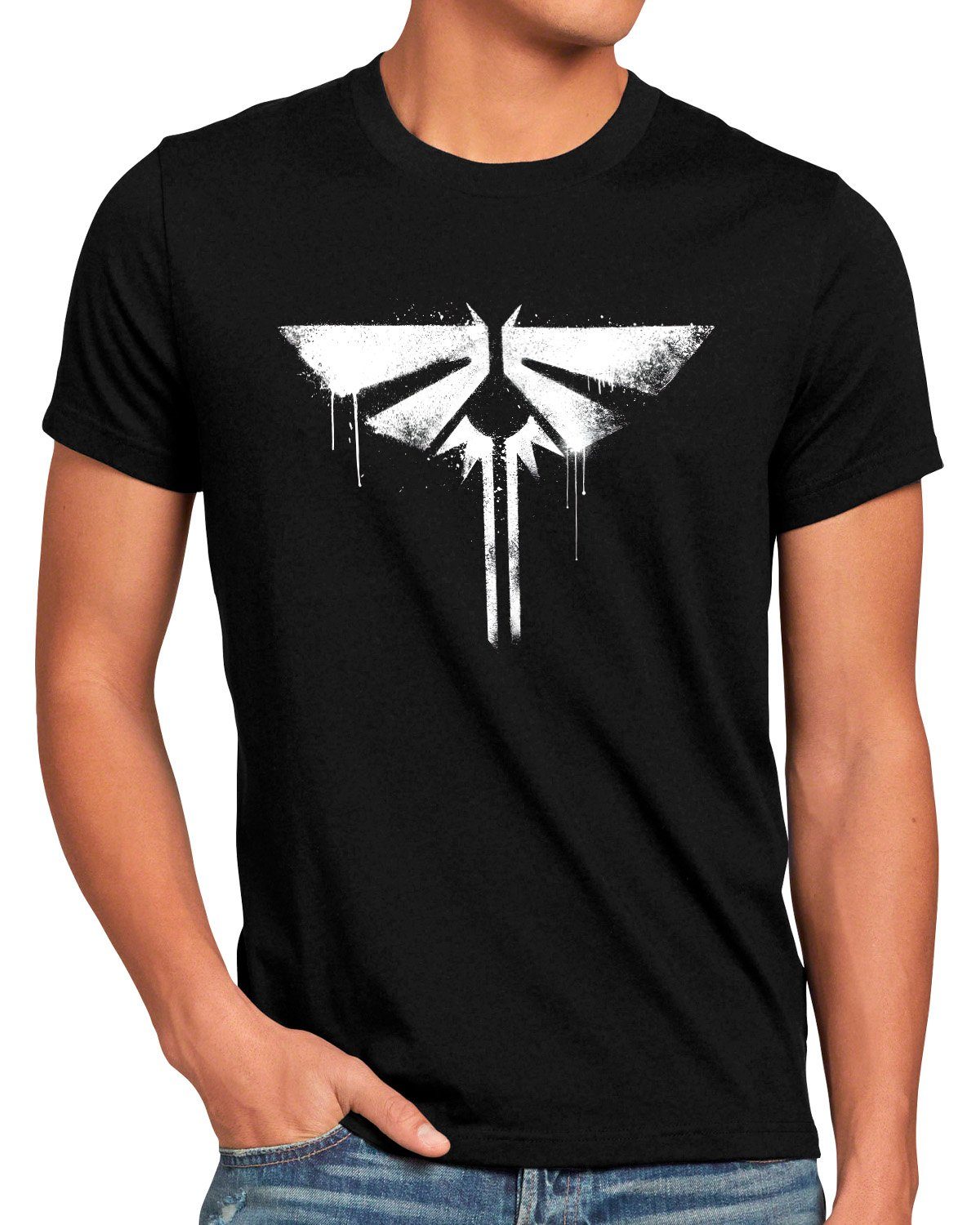 style3 Print-Shirt Herren T-Shirt Firefly the last of us tv videospiel ps4 ps5