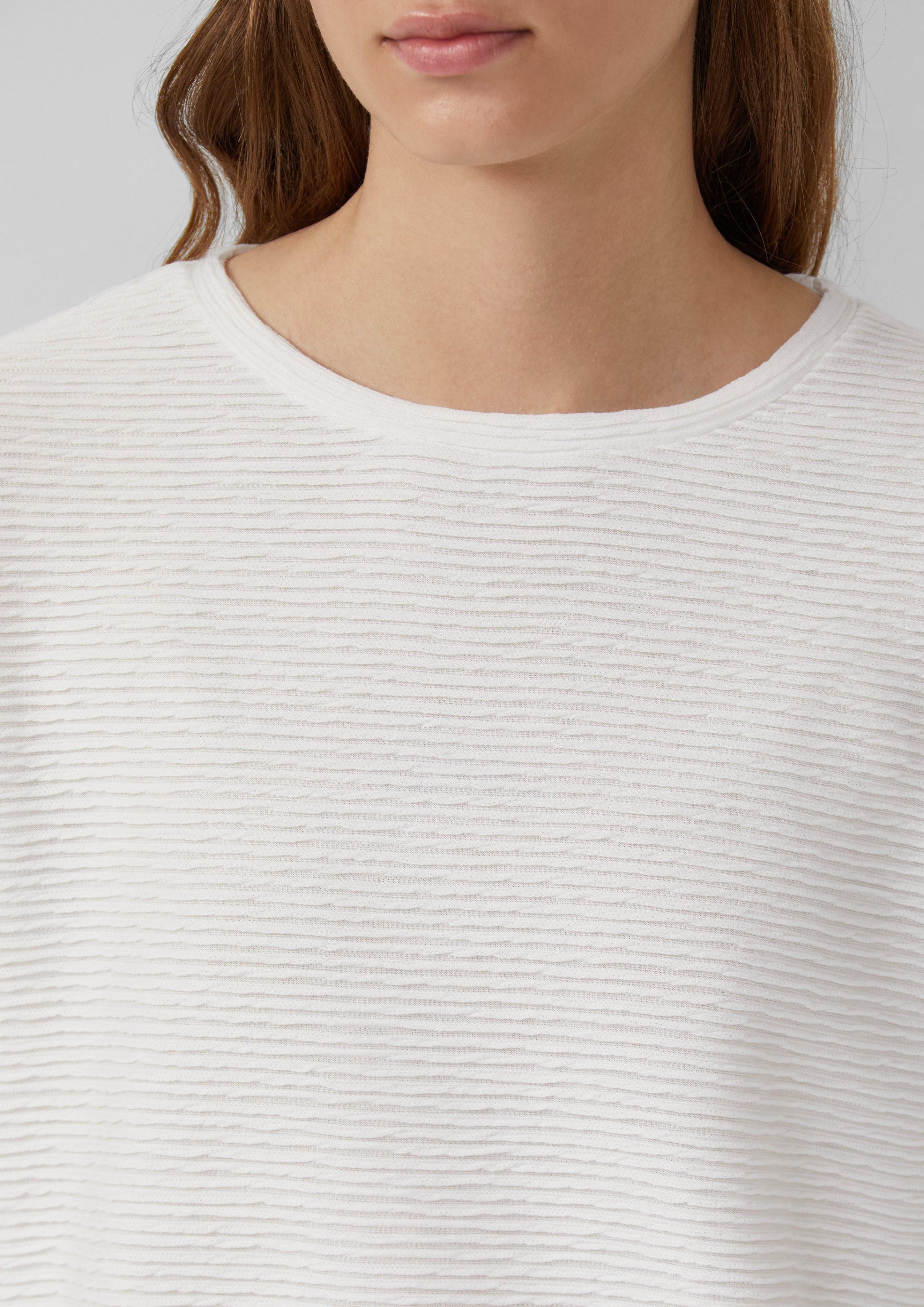 s.Oliver 3/4-Arm-Shirt Leichtes Sweatshirt mit Struktur günstig online kaufen