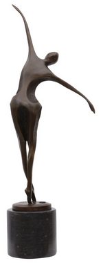 Aubaho Skulptur Bronzeskulptur Mann Tänzer im Antik-Stil Bronze Figur Statue 57cm