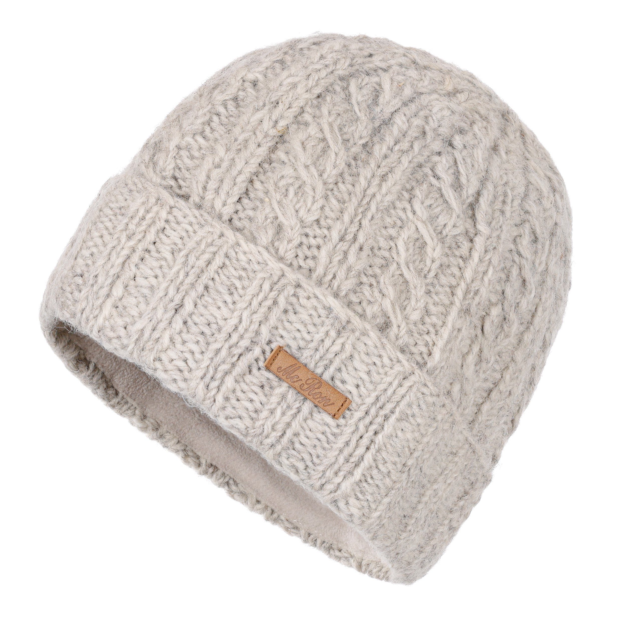 McRon Strickmütze Modell Samuel gefüttert mit Fleece, hoher Schurwollanteil günstig online kaufen