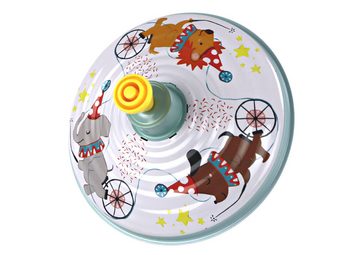 LEAN Toys Lernspielzeug Zirkusspielzeug Spielzeug Metallkreisel Leuchteffekte Zirkustiermotiv