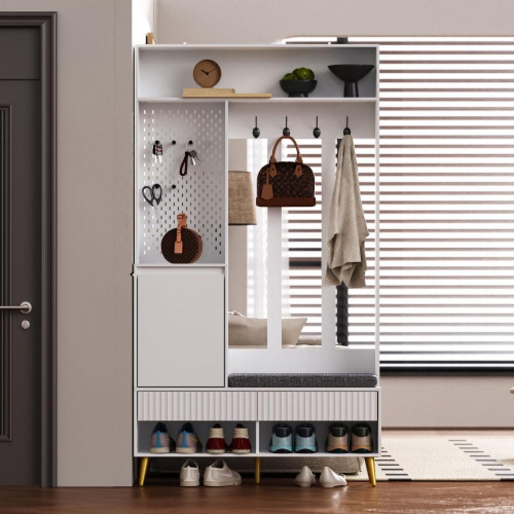 Garderobenschrank Garderoben-Set mit Schuhbank und Stauraum