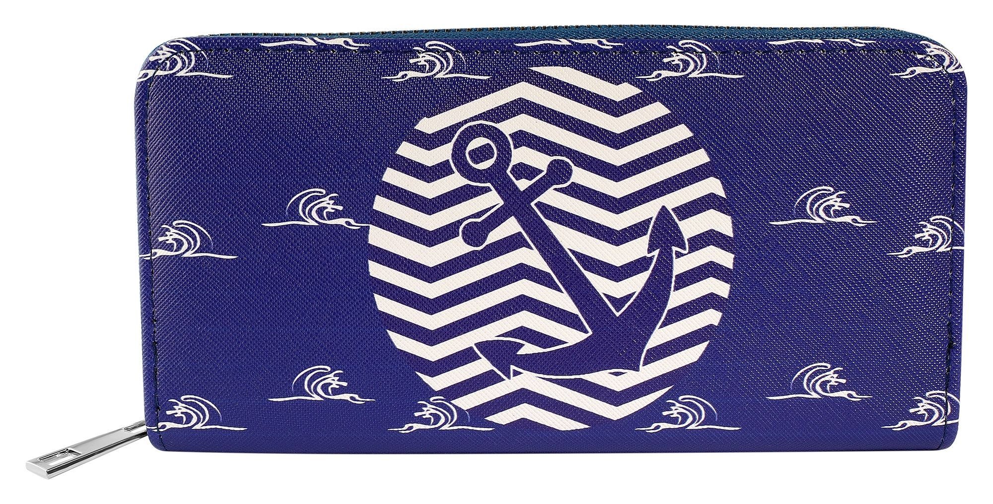 Cham Cham Geldbörse aus Lederimitat mit maritimem Motiv