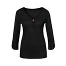 LASCANA Blusenshirt mit Knopfdetails aus pflegeleichter Jersey- Qualität mit Viskose