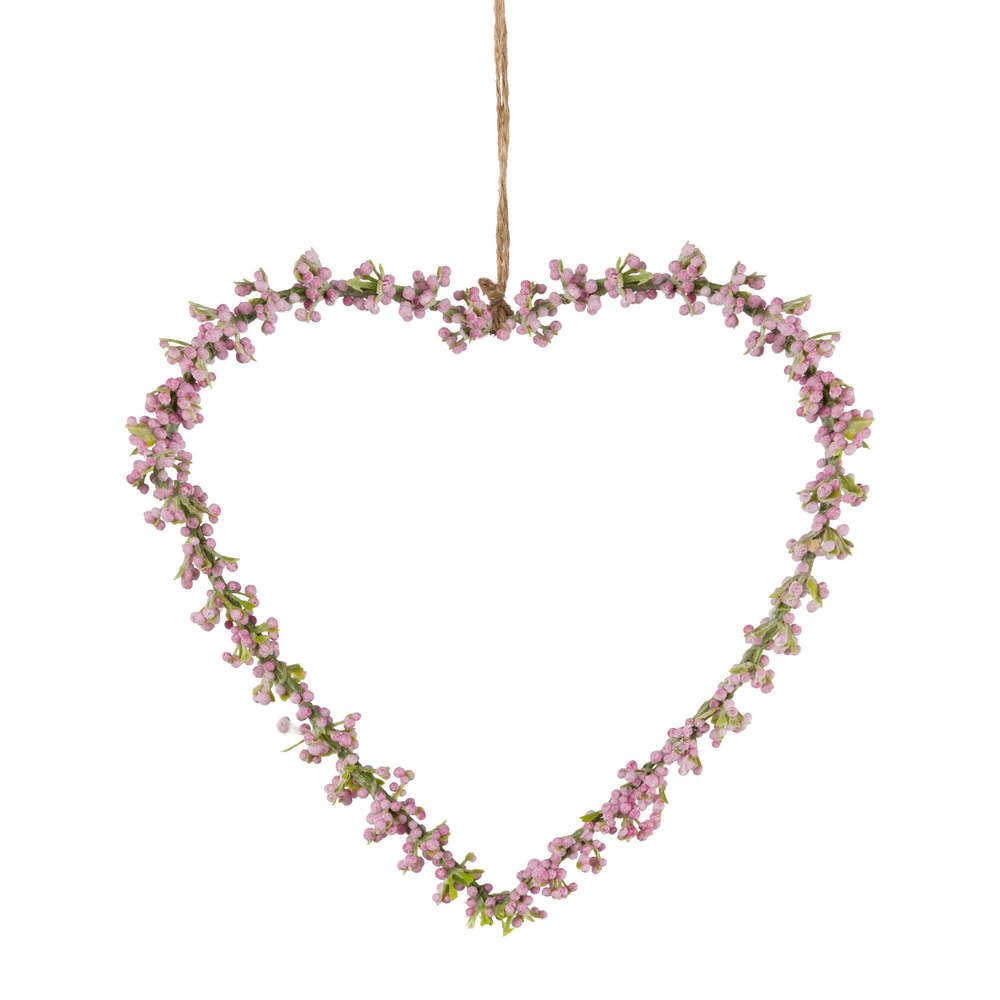 Kunstkranz künstliches SCHLEIERKRAUT-HERZ. Herzhänger ca 16cm. ROSA, Gasper günstig online kaufen