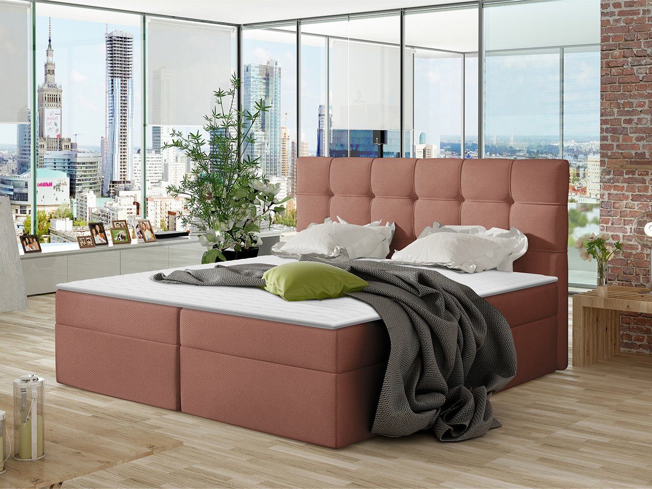 MIRJAN24 Boxspringbett Nele (Lattenrost, Kopfteil und günstig online kaufen