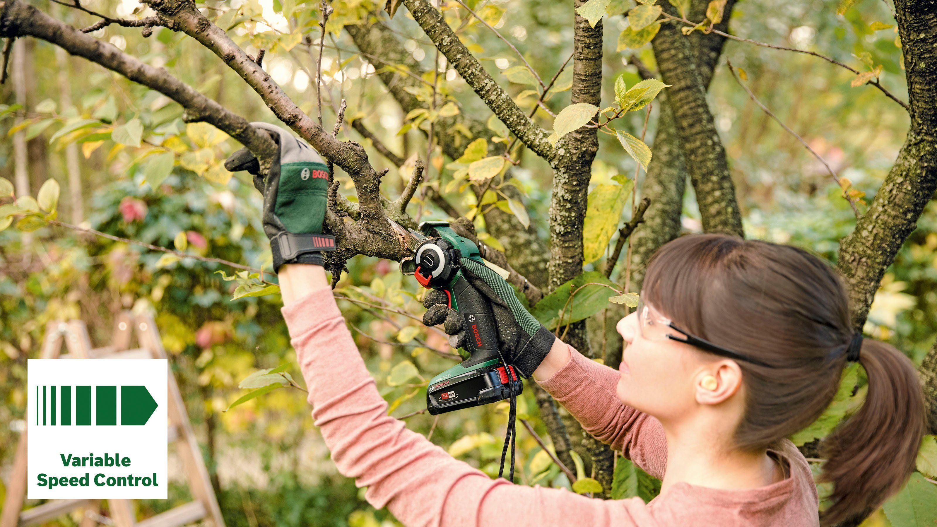 Bosch 18 & Akku Set, 18, Akku-Säbelsäge V, 2,5 Garden inkl. Ladegerät Home und Ah, AdvancedCut