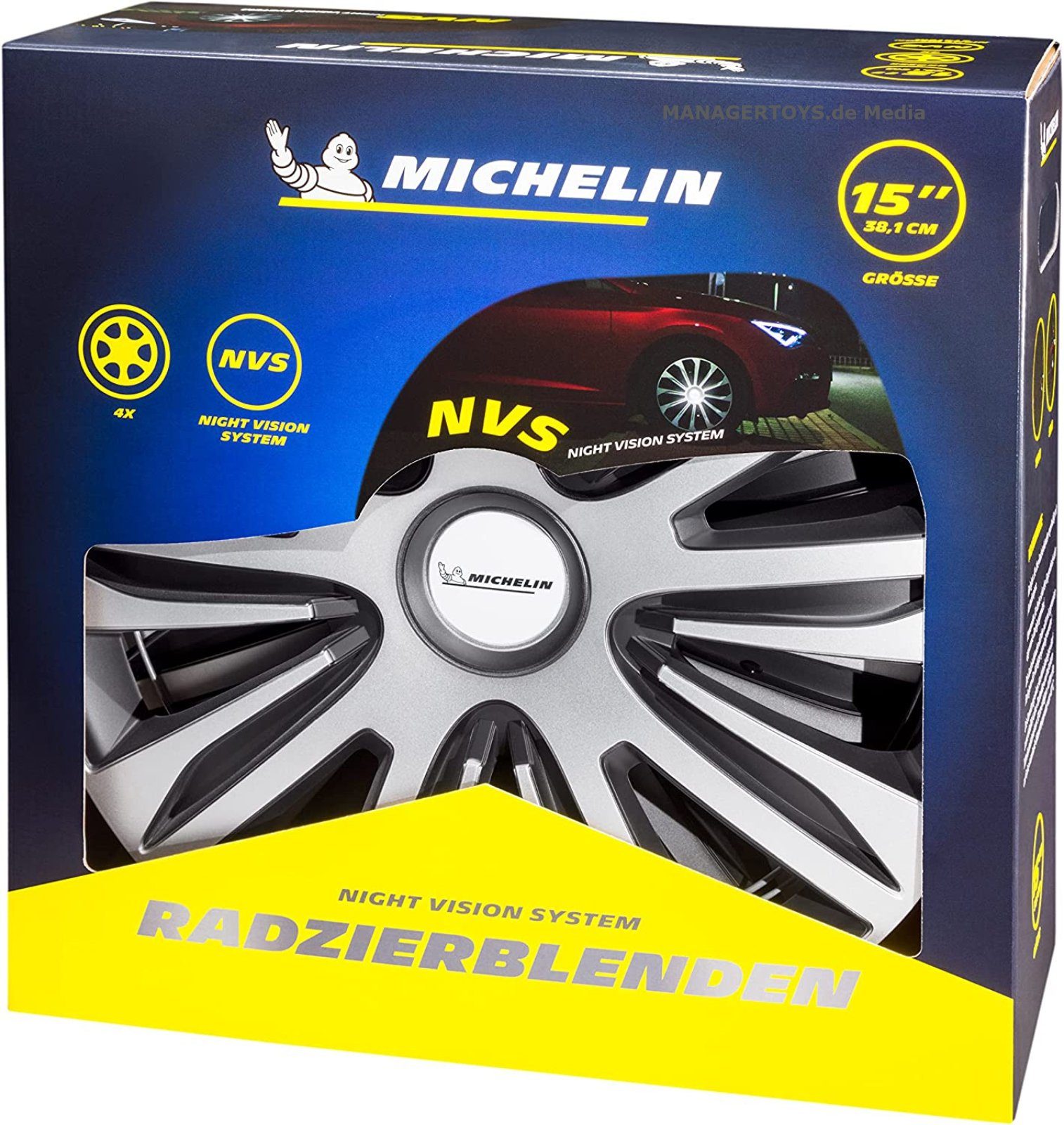 Vier 4er 15 ALICE Radzierblende Stück Michelin Set universal zoll Blende Radkappe