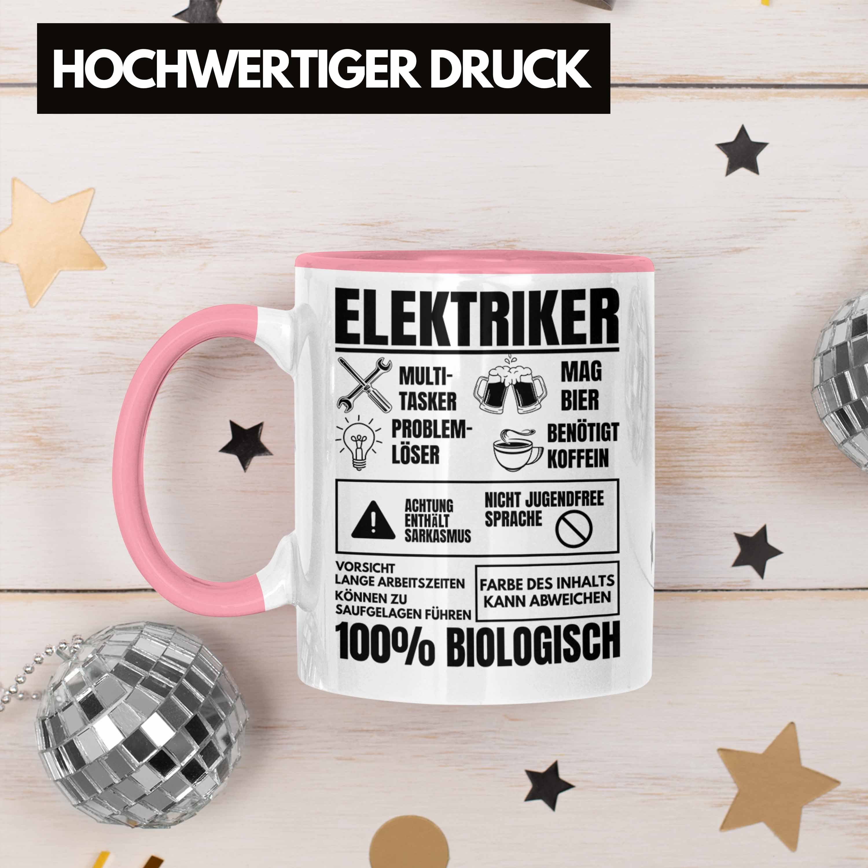 Multitasker Elektromeister Geschenk Lustiger Männer Geschenkidee Spruch - Tasse Tasse Elektriker Rosa Trendation Trendation