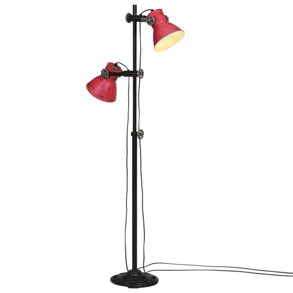 vidaXL Stehlampe NA Stehleuchte 25 W Rot 25x25x90160 cm E27