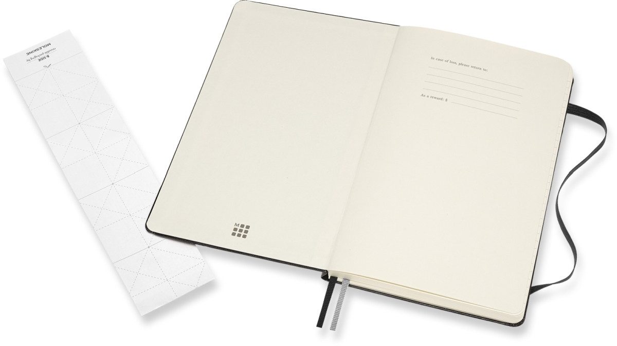MOLESKINE Notizbuch Bullet Notizbuch Large A5 120g/qm 80 Blatt Punktraster Hardcover schwa