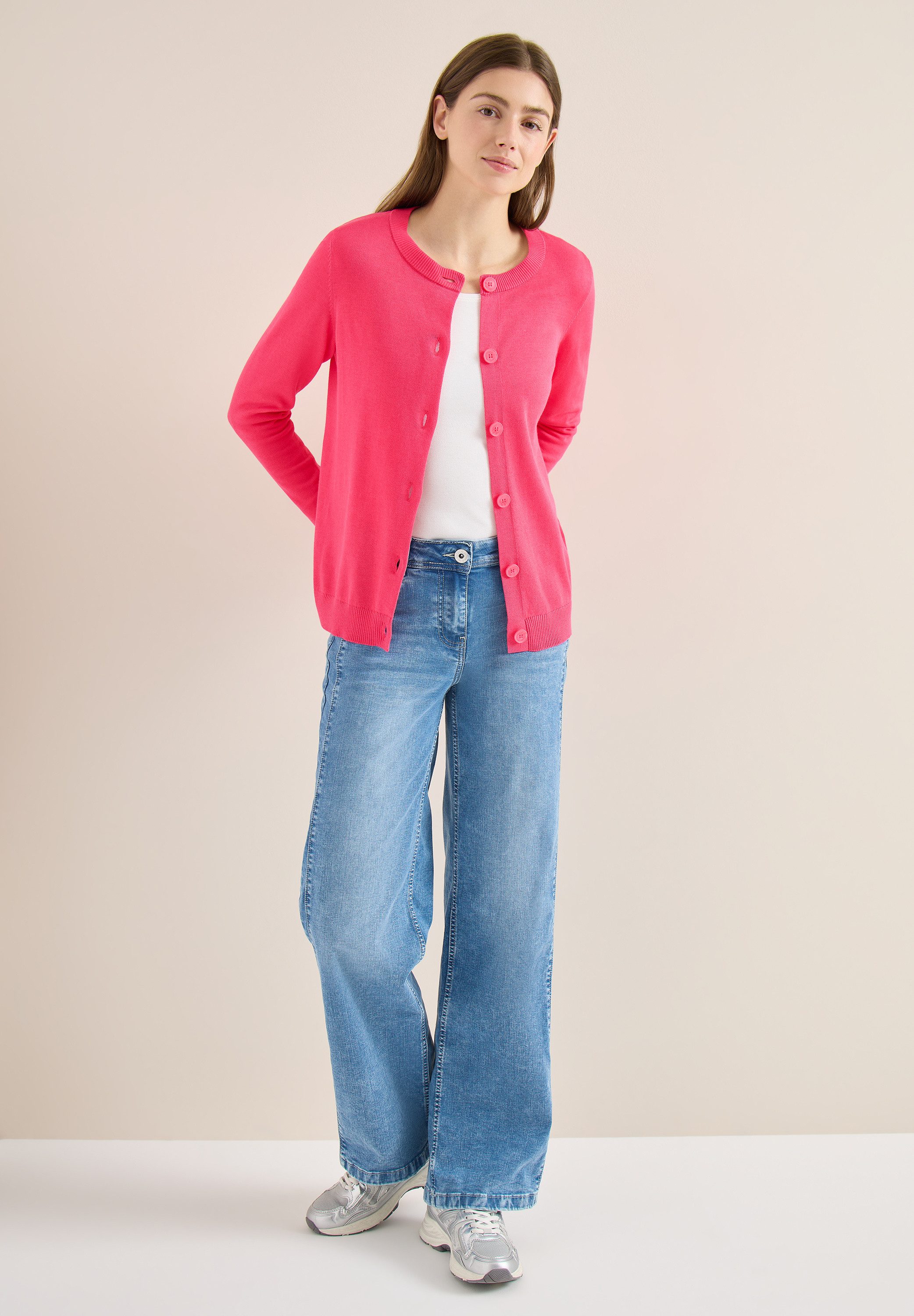 CECIL Cardigan mit Rundhalsausschnitt