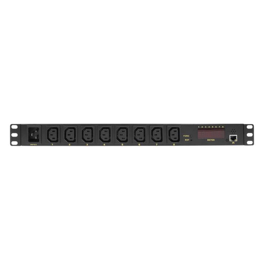 LogiLink PDU8P01 Steckdosenleiste, 8-fach, IEC Einbau mit C13, geeignet, 19" Fernzugriff