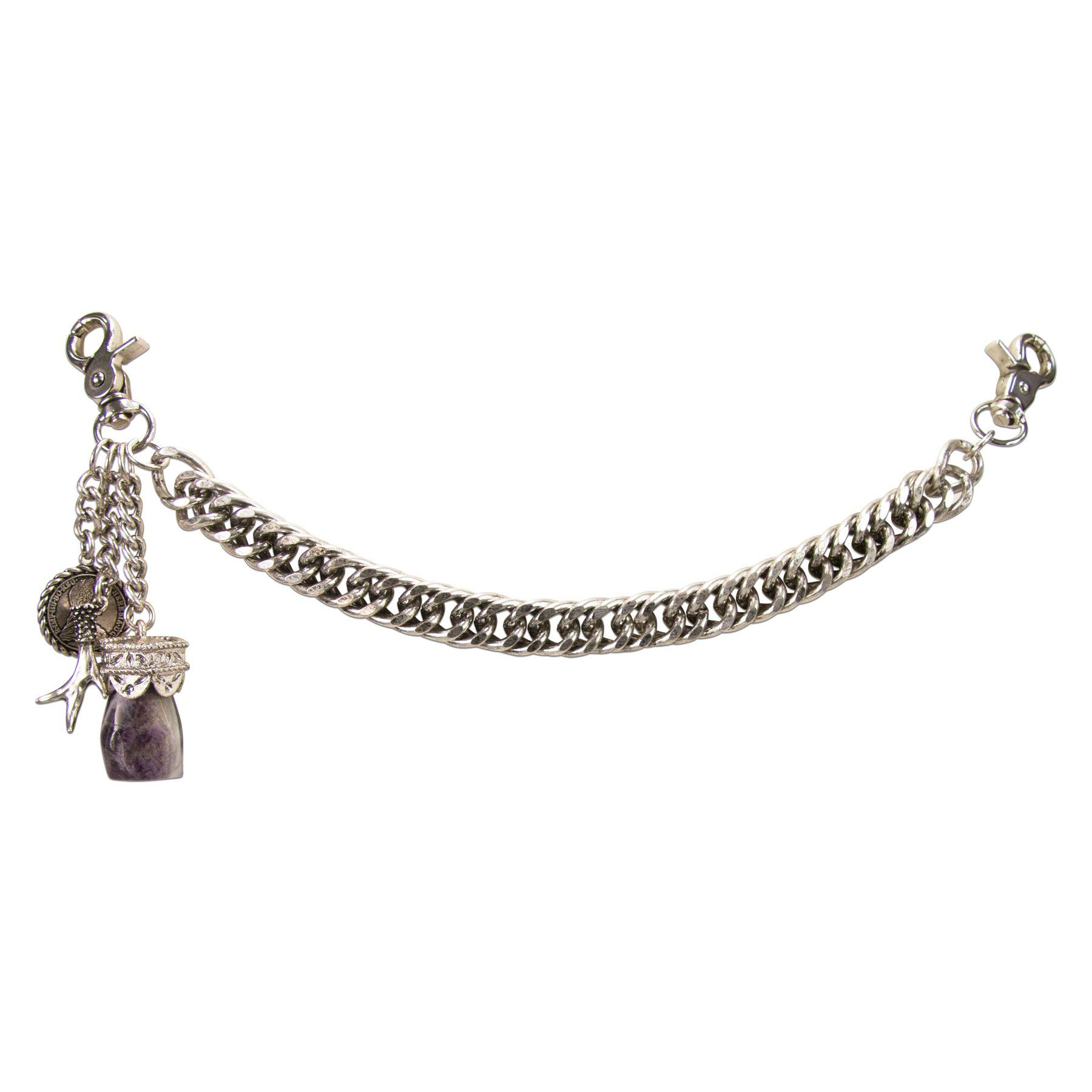 Alpenflüstern Kette mit Anhänger Trachten-Charivari Moritz (antik-silber-fa günstig online kaufen