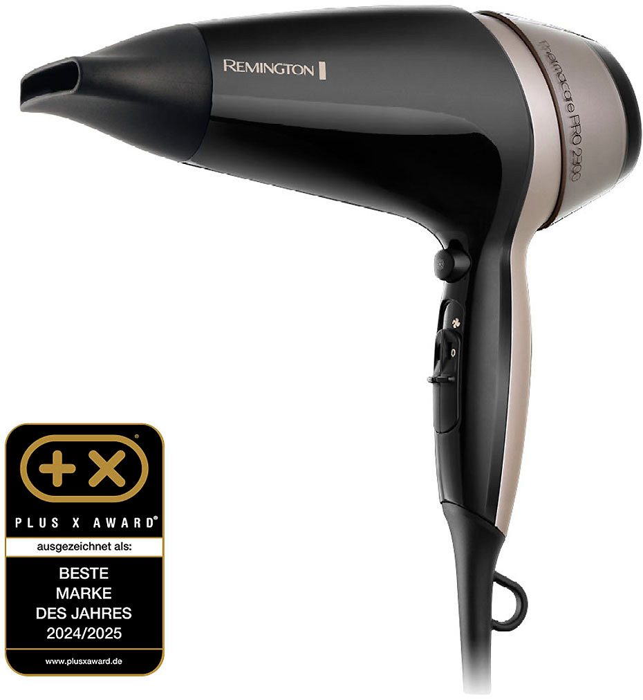 Remington Haartrockner THERMAcare PRO 2300 (D5715), 2100 W, mit Ionenpflege, THERMAcare [schnell, Keramik-Ionen-Ring + Diffusor]