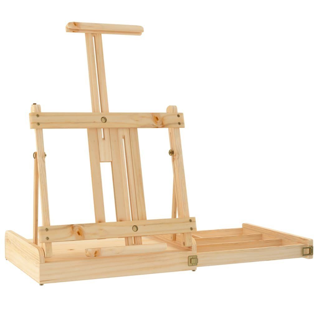 vidaXL Staffelei Tischstaffelei mit Schublade 41,5x37x12 cm Massivholz Kiefer