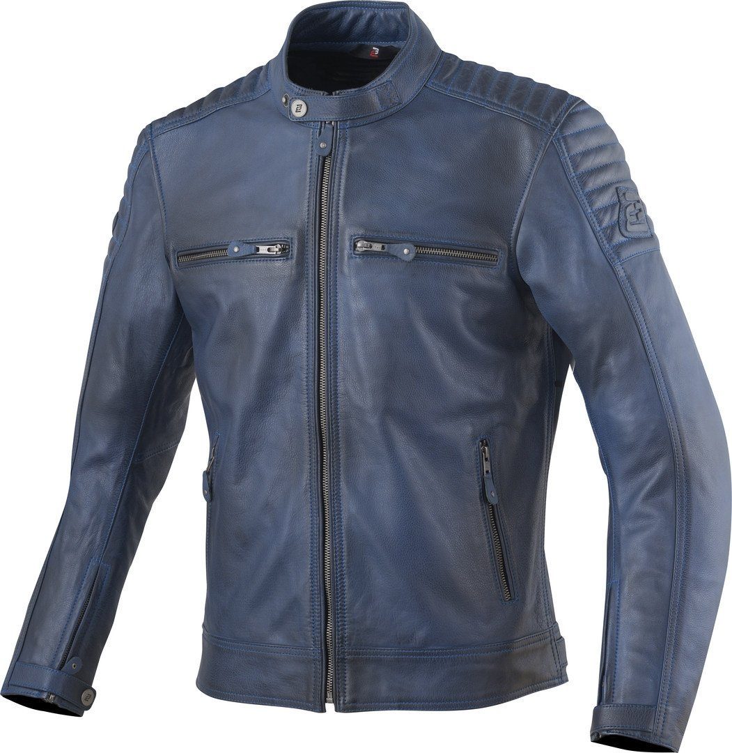 Bogotto Motorradjacke Frisco Motorrad Lederjacke Blue