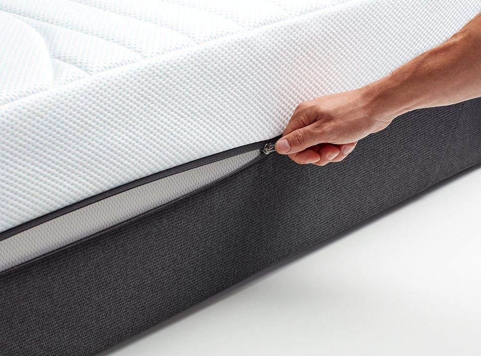 Visco-Matratze TEMPUR PRO® Plus CoolQuilt 27 cm, Tempur, 27 cm hoch, Memory Foam, kühlender und waschbarer Bezug
