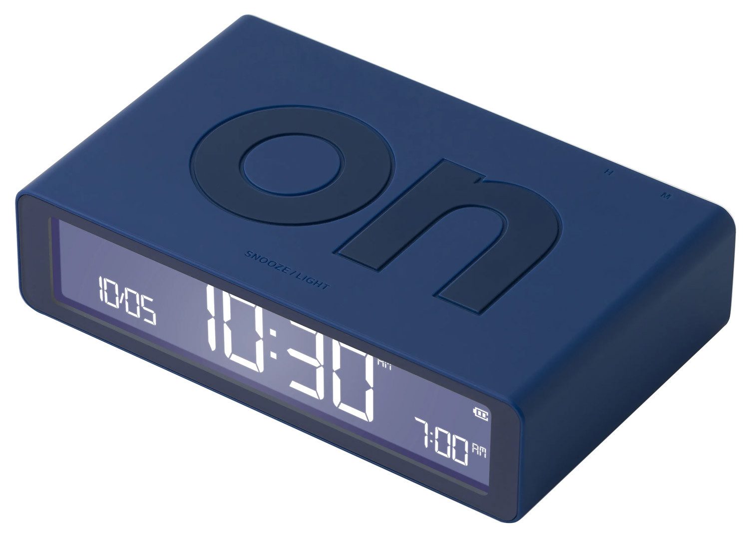 Lexon Quarzwecker Digital-Flip Classic Dunkelblau