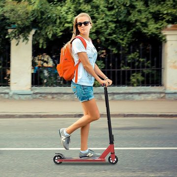 COSTWAY Stuntscooter Cityroller, mit PU-Rädern, bis 100KG belastbar