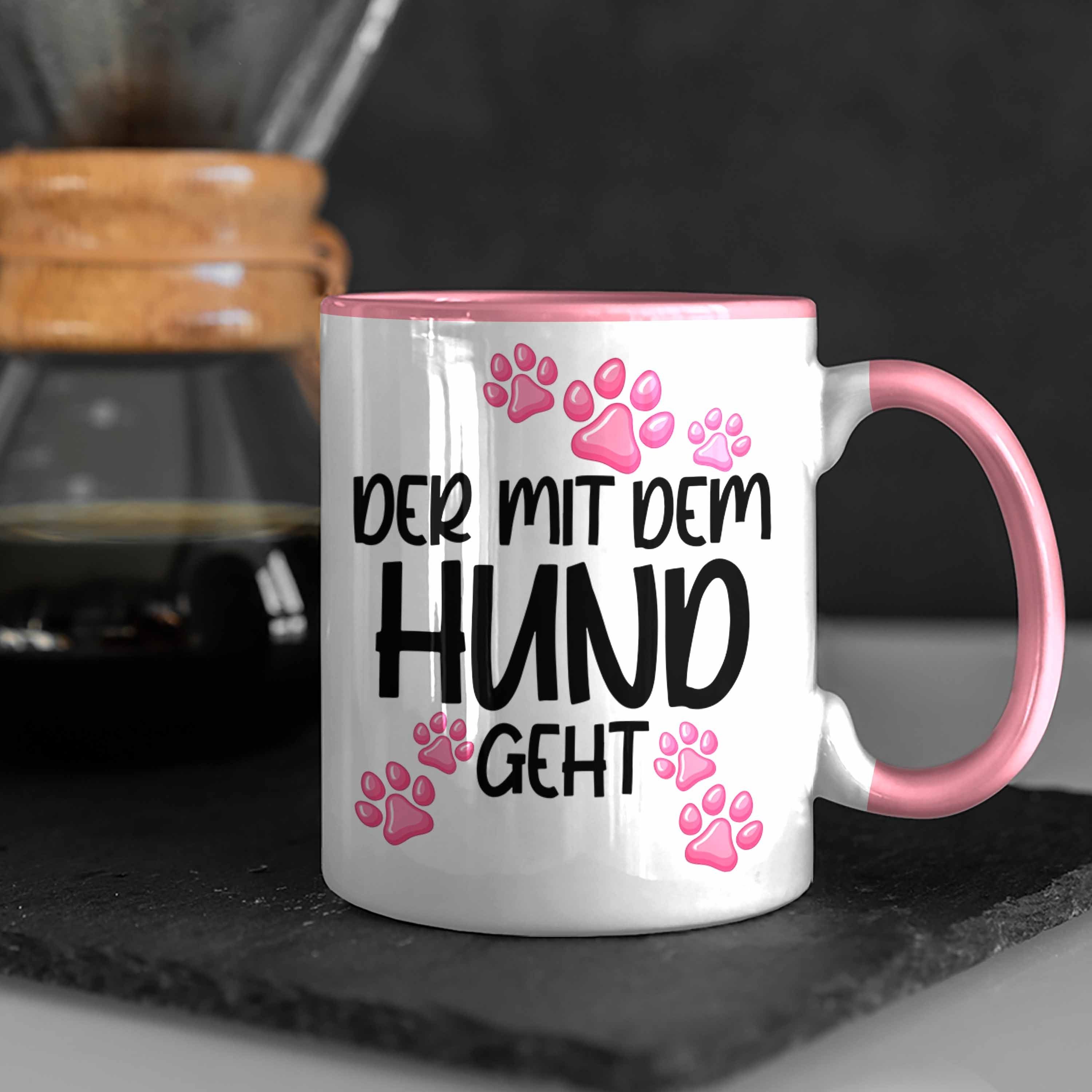 Becher Lustig Tasse Tasse Mit Tasse Spruch Geschenkidee Trendation Geht Rosa mit Hundebesitzer - Der Hund dem Hunde Trendation