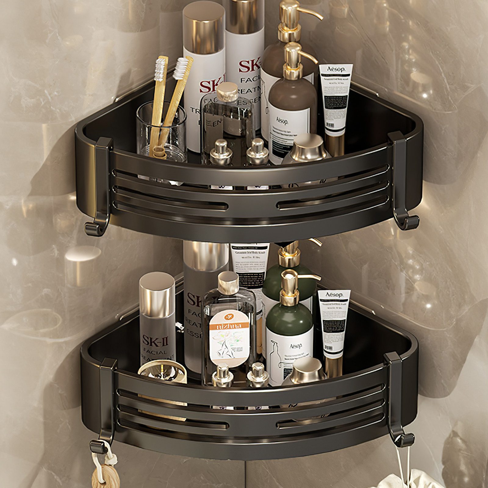 Fanttik Duschregal Duschablage ohne Bohren Badezimmer günstig online kaufen