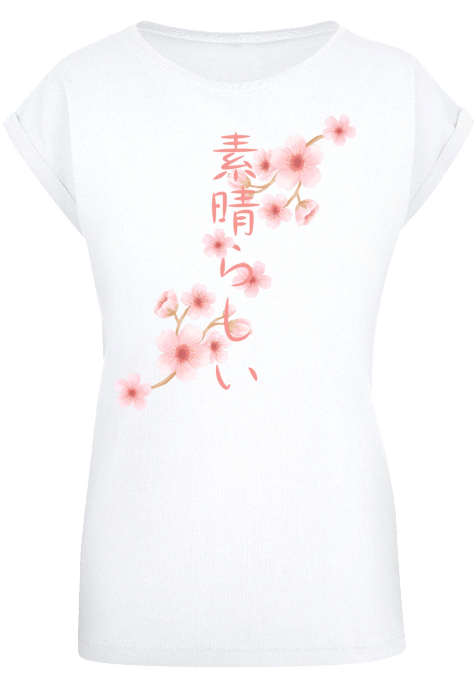 F4NT4STIC T-Shirt Kirschblüten Asien Print